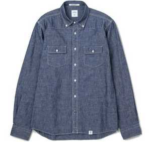 【美品】BEDWIN & THE HEARTBREAKERS PORK INDIGO サイズ1 Sサイズ シャンブレーシャツ