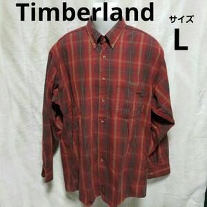 古着Timberland★ティンバーランド　ボタンダウン　サイズL大きめ　送料込