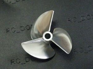 送料込み　プロペラCNC アルミ3枚ペラ スクリュー　Shaft bore=6.35mm Dia=58mm Pitch=1.4　品番CNCA-5814350