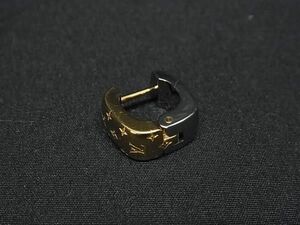 1円 ■極美品■ LOUIS VUITTON ルイヴィトン M00397 ブックレドレイユ ナノグラム 片耳のみ ピアス アクセサリー シルバー系 FD1942