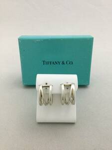 TIFFANY&Co　ティファニー　ダイアゴナル　ピアス　シルバー　アクセサリー　925【C616339】