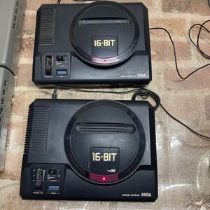  SEGA セガ 16-BIT HAA-2510 2台/SEGASATURN HSY-3200 1台/HST-3210 1台/HGG-3210 1台 付属品あり11点セット【通電確認のみ】