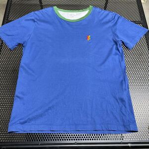 日本製 ポールスミス 半袖Tシャツ 青 ブルー Lサイズ paulsmith made in japan