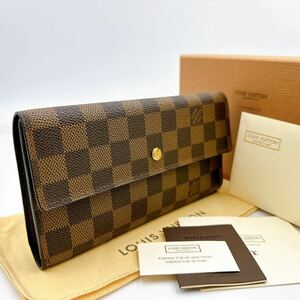 2888【超 極美品 付属品付】LOUIS VUITTON ルイヴィトン ダミエ ポルトトレゾール インターナショナル 長財布 三つ折り財布 N61215/TH0031