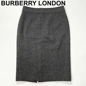 BURBERRY LONDON 三陽商会 バーバリー タイトスカート 38 M ウール レディース B102422-142