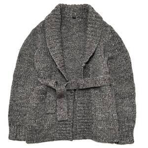 定価8.6万 wjk hi bulky wool shawl collar knit cardigan L グレー バルキーウールニットカーディガン akm 1piu