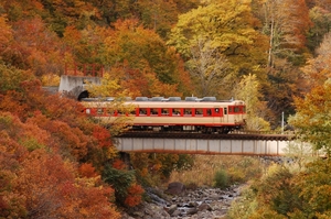 鉄道 デジ 写真 画像 磐西・只見ぐるり一周号 キハ 4