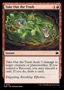 MTG ■赤/英語版■(156)《ポイ捨て/Take Out the Trash》★FOIL★ ブルームバロウ BLB 赤C