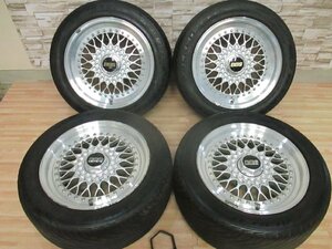 即納 希少 当時物 BBS RS RS020 RS027 16インチ 5H120.65 7.5J+30 8.5J+30 中古 225/50R16 245/45R16 ジャガー BBSキャップレンチ付き