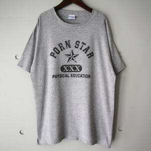 [USA製]90s Porn Star Tシャツ L ポーンスター Old Skate オールドスケートT ストリート ヴィンテージ エロT プリントT カレッジ 古着 80s