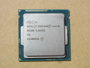 ◆Intel Pentium G3420 SR1NB 3.20GHz Haswell LGA1150 2コア 2スレッド 動作良好 ① (Ci0350)