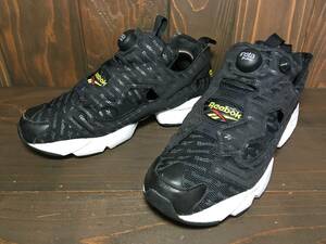 ★Reebok リーボック INSTAPUMP FURY ポンプ フューリー OG 黒×ロゴ 26.5cm Used 検 ハイテク スニーカー