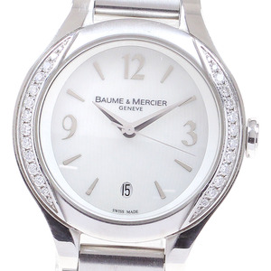 ボーム＆メルシェ Baume & Mercier 65616 サイドダイヤ デイト クォーツ レディース _822721