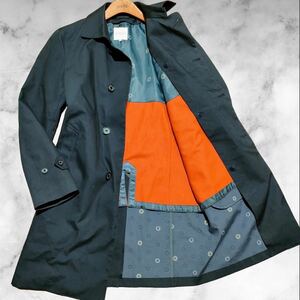 定価20万!!!希少XL!!!【マッキントッシュ MACKINTOSH】ライナー付き◎ダンケルド ゴム引き 2way ステンカラーコート バルマカーン 40 紺