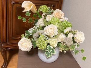 Handmade◆original arrangement◆お花の贈り物◆お祝◆誕生日◆枯れないお花◆アーティフィシャルフラワー◆L size◆水やり不要＊