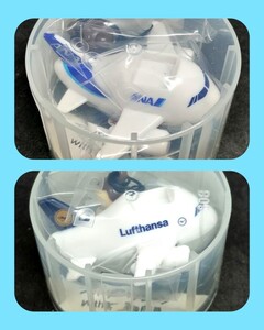 ◯ANA◯Lufthansa スターアライアンス◆DyDo プルバックプレーンwith客室乗務員 全12種類中2種類【未開封】 ダイドー 