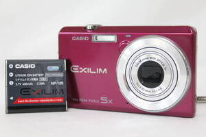 【返品保証】 カシオ Casio Exilim EX-ZS10 レッド 5x バッテリー付き コンパクトデジタルカメラ M992