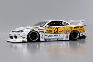 絶版 1/64 MINI GT TSM LB-スーパーシルエット 日産 S15 シルビア 改 ミニGT LBWK 深リム BBS シャコタン カスタム 改造 ドリフト 日本