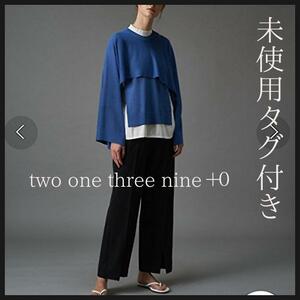 【未使用タグ付き】two one three nine ＋ 0　シアーラメニットアンサンブルSET　ブルー　ラメ　フリーサイズ　COLONY 2139　レイヤード