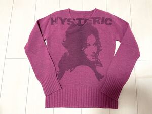 80s 90s 初期 HYSTERIC GLAMOUR ヒステリックグラマー BIGガール ニット　セーター　ヒスガール ヴィンテージ　レア 希少　 NO.21901