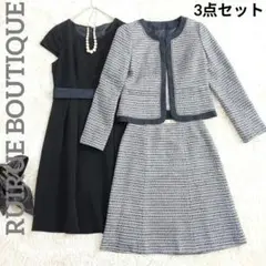 RUIRUEBOUTIQUE　ツイードセットアップスーツ　ワンピース　ママスーツ