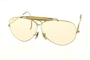 VMPD6-1214-28 Ray-Ban レイバン サングラス B&L ボシュロム ティアドロップ アイウェア 度無し メンズ ゴールド ケース付き 中古