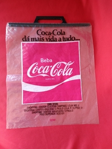 【新品未使用】コカ・コーラ☆手提げ袋 フロストバッグ『Beba Coca-Cola』〈ブラジル サンパウロ　イビラプエラ〉★レアバック★Coca-Cola