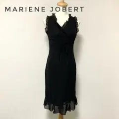 MARIENE JOBERT ミディ丈 ノースリーブ シアーワンピース【M相当】