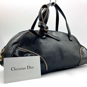 Christian Dior ディオール 2338 ●トロッター ミニボストンバッグ ハンドバッグ トートバッグ CD金具 1円