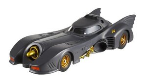 【中古】 マテル 1/18 バットモービル バットマン 1989 マットブラック/ゴールド