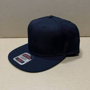 OTTO ウールブレンドフラットバイザーキャップ ブラック 黒 ツバ裏グレー スナップバック オットー CAP 帽子 ミリタリー USA 無地 野球帽