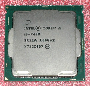 4コアCPU　Core i5 7400　LGA1151
