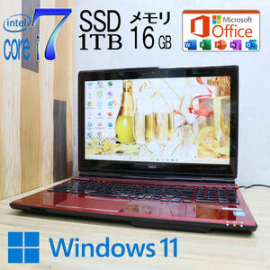 なんと！新品SSD1TB メモリ16GB★美品 YAMAHA♪最上級4世代4コアi7！★LL750 Core i7-4700MQ Webカメラ Win11 MS Office2019 H&B★P71713