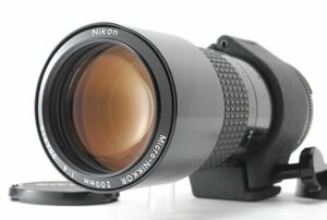 [AB Exc+] Nikon Ai-S Micro-NIKKOR 200mm f/4 MF Macro Lens w/Caps From JAPAN 8922