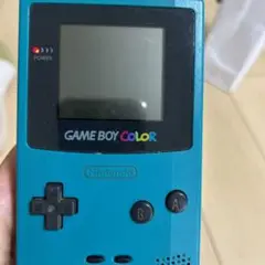 任天堂 ゲーム　CGB-001カラー ブルーソフト付き