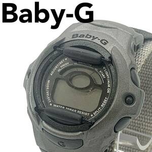 CASIO Baby-G カシオ ベビージー BGR-210 デジタル 腕時計 クォーツ キャンバスベルト グレー 電池なし 動作未確認 YCX013