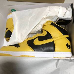 Wu-Tang Clan × Nike Dunk High Retro PRM Black and Pollen HJ4320-001 ナイキ ダンク US11 29cm