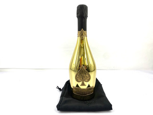 ★未開栓★ARMAND DE BRIGNAC アルマン・ド・ブリニャック ブリュット ゴールド シャンパン 750ml 12.5% 布袋付 同梱不可