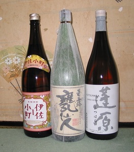 送料無料あり！本格芋焼酎（伊佐小町/玉露甕仙人/蓬原）1800ml×6本セット100円スタート