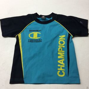 送料無料★champion チャンピオン★半袖Tシャツ★ジュニア 120★トップス★ブルー★キッズ#11216smm