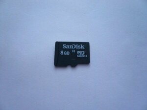 SanDisk　microSDHCカード　8GB　