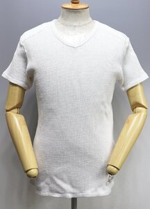 AVIREX (アヴィレックス) V-Neck Thermal Tee / Vネック サーマルTシャツ “A.A.C.C.” #6153375 ホワイト size L