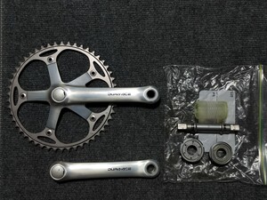 シマノ デュラエース FC-7600 165mm 50T スギノ75 BBセット トラック 競輪 NJS そこそこ美品