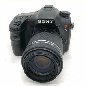 SONY ソニー α 77 一眼 デジタルカメラ DT 4-5.6/55-200 SAM レンズ・電池パック付き【CGAF1024】