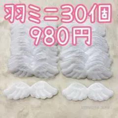 30個　天使の羽ミニ　天使のはね　天使の羽根　エンジェル　ハンドメイド　ぬい服