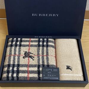 BURBERRY バーバリー フェイスタオル 　ミニテリー　ホースマーク刺繍　ノバチェック　箱なし　②　no.178