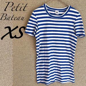 PETIT BATEAUプチバトー 半袖Tシャツ ボーダー 14ans XS