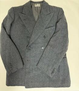 稀少　Henry Poole　ビスポーク　1948年製　本物　ヘンリープール　ジャケット　イギリス製　サビィルロウ　秋冬　歴史的価値