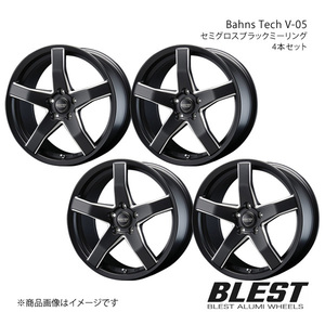 Bahns Tech V-05 オデッセイ RB3/4 アルミホイール 4本セット 【18×7.0J 5-114.3 +50 セミグロスブラックミーリング】