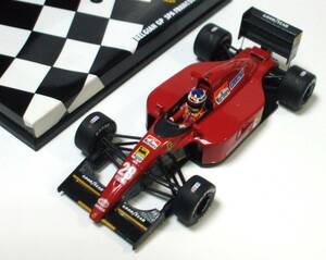 Marlboro★フェラーリ 643 アレジ フィギュア.PMAケース デカール全貼替 ウイング変更 タイヤ交換 F1-91★MATTEL HW ELITE 1/43 送料無料